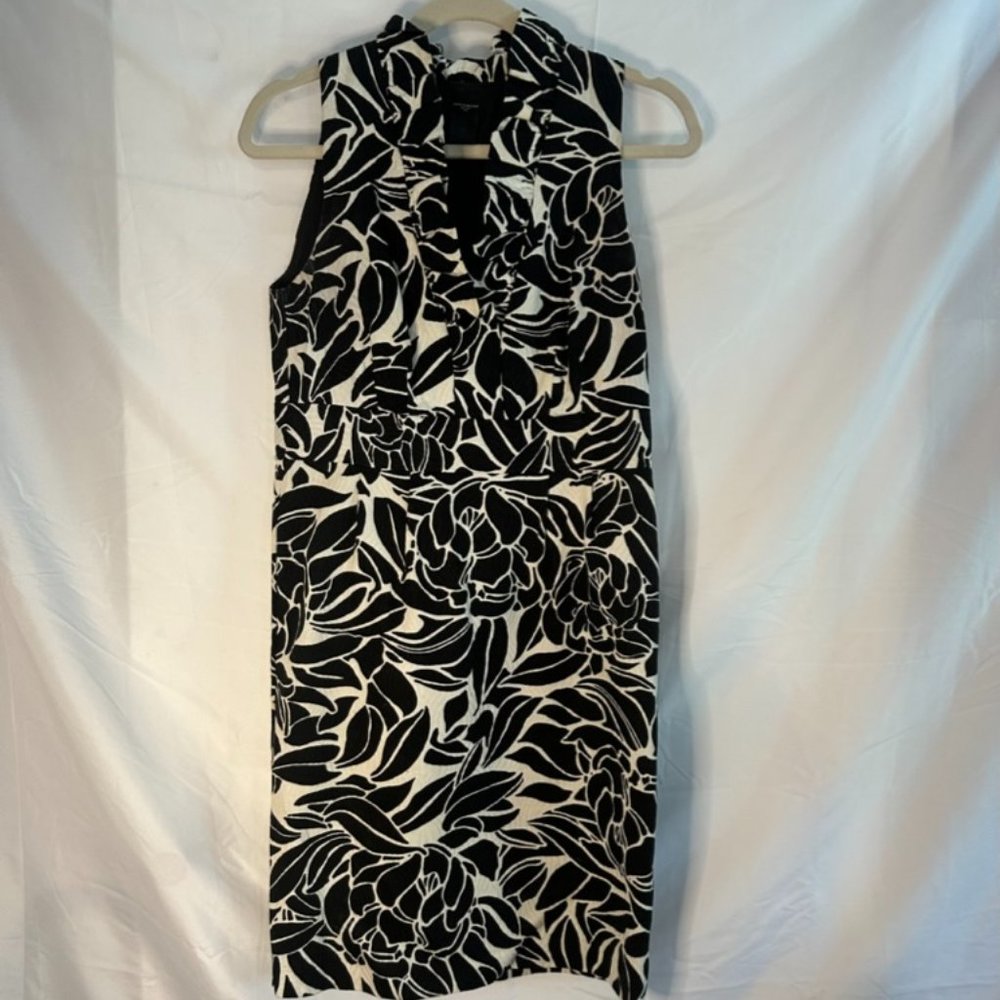 Size 4 Ann Taylor Black and White Occasion Dress